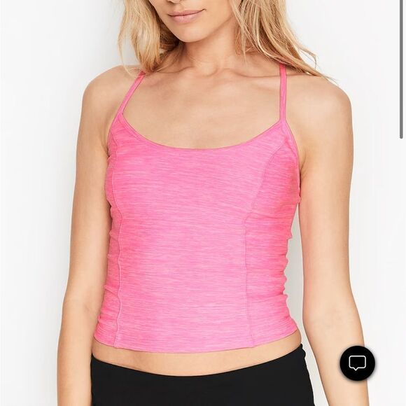 Victoria’s Secret Flow On Point Essential Atlet Pink Cropped Tank Top - Picture 2 of 10